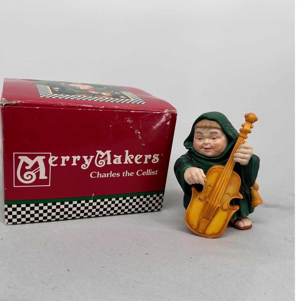 Dept 56‎ Merrymakers Charles the Cellist Monk Figurine Christmas